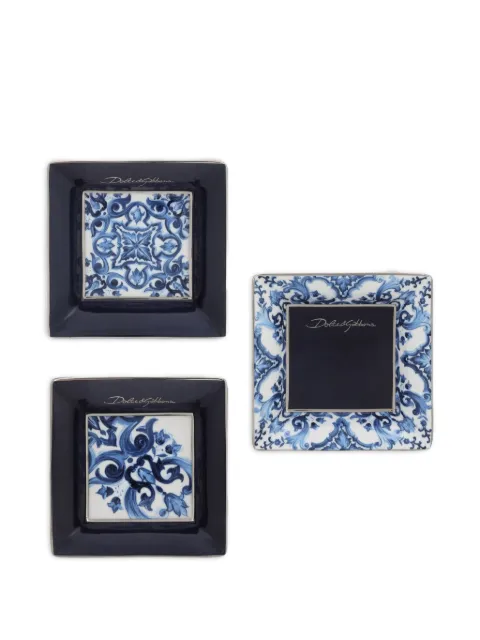 Dolce & Gabbana porcelain set of three trays