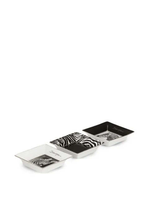 Dolce & Gabbana 斑马纹托盘（三件装）