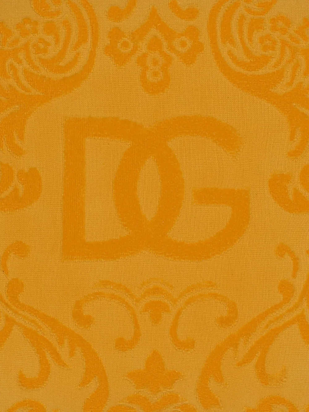 Dolce & Gabbana Cotton Cushion In Orange