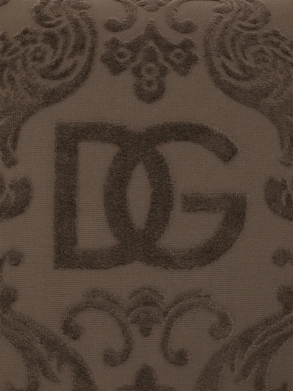 Dolce & Gabbana Cotton Cushion In Brown