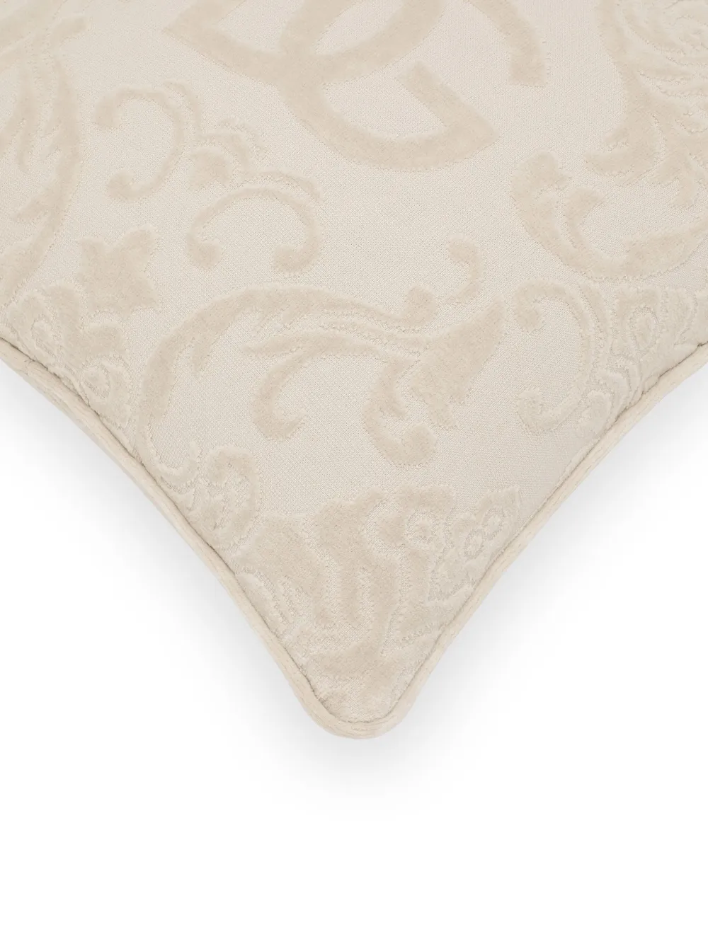 Dolce & Gabbana Cotton Cushion In Neutrals