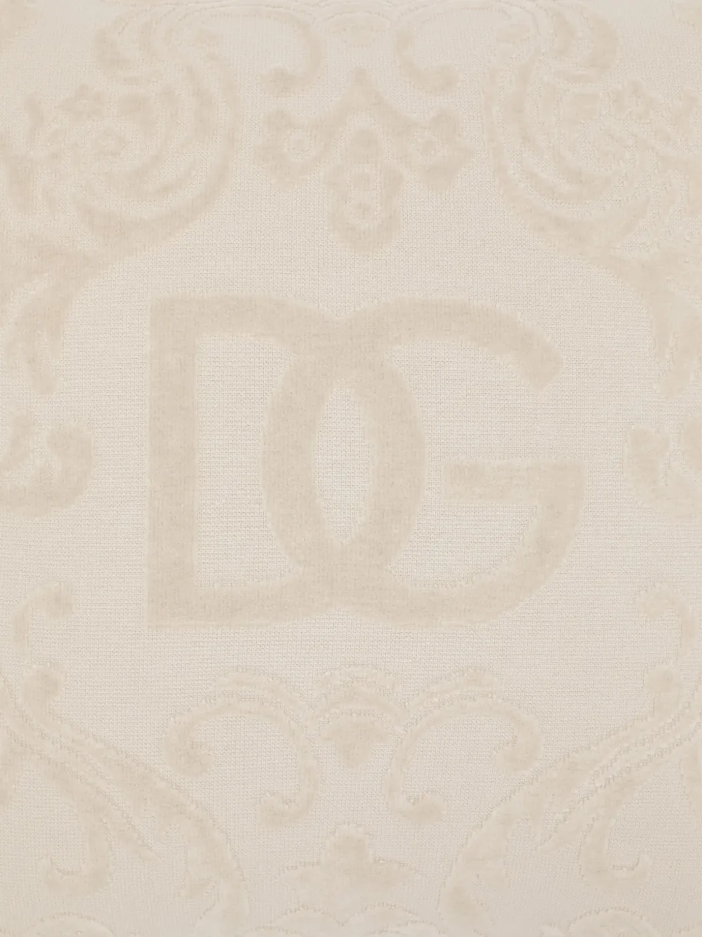 Dolce & Gabbana Cotton Cushion In Neutrals
