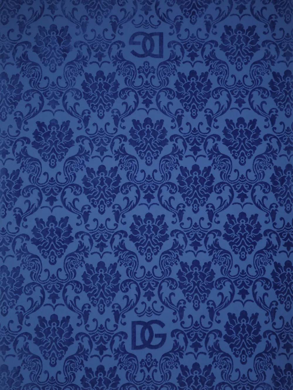 Dolce & Gabbana Cotton Beach Towel In Blue