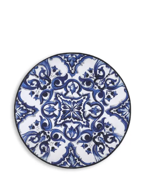 Dolce & Gabbana majolica-print linen tablecloth