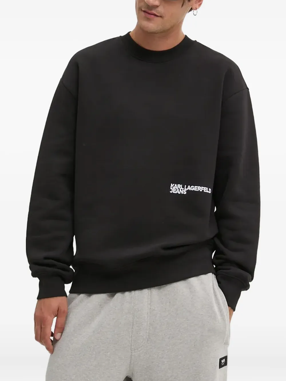 Karl Lagerfeld Jeans sudadera con motivo gráfico | negro | Image 1