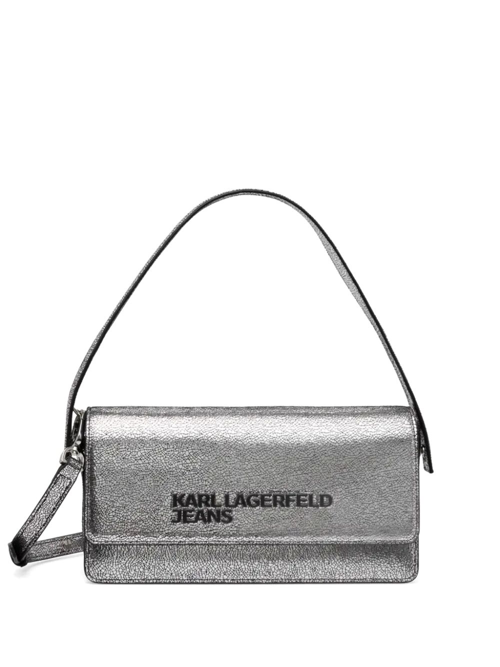 Karl Lagerfeld Jeans KLJ Logo crossbody bag - Silver