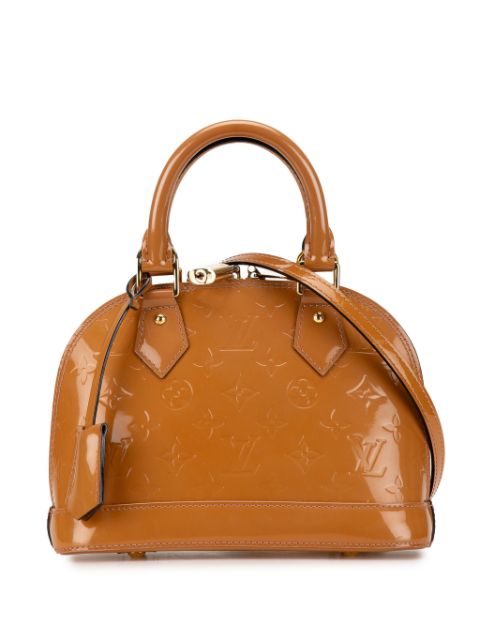 Louis Vuitton Pre-Owned 2012 Monogram Vernis Alma BB satchel WOMEN