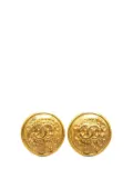 CHANEL Pre-Owned 1996 Gold Plated CC Clip On costume earrings