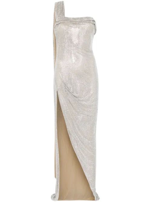 Robe longue à ornements en cristal - Giuseppe Di Morabito - Modalova