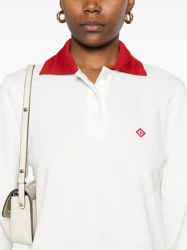Casablanca Logo Polo Shirt | White | FARFETCH