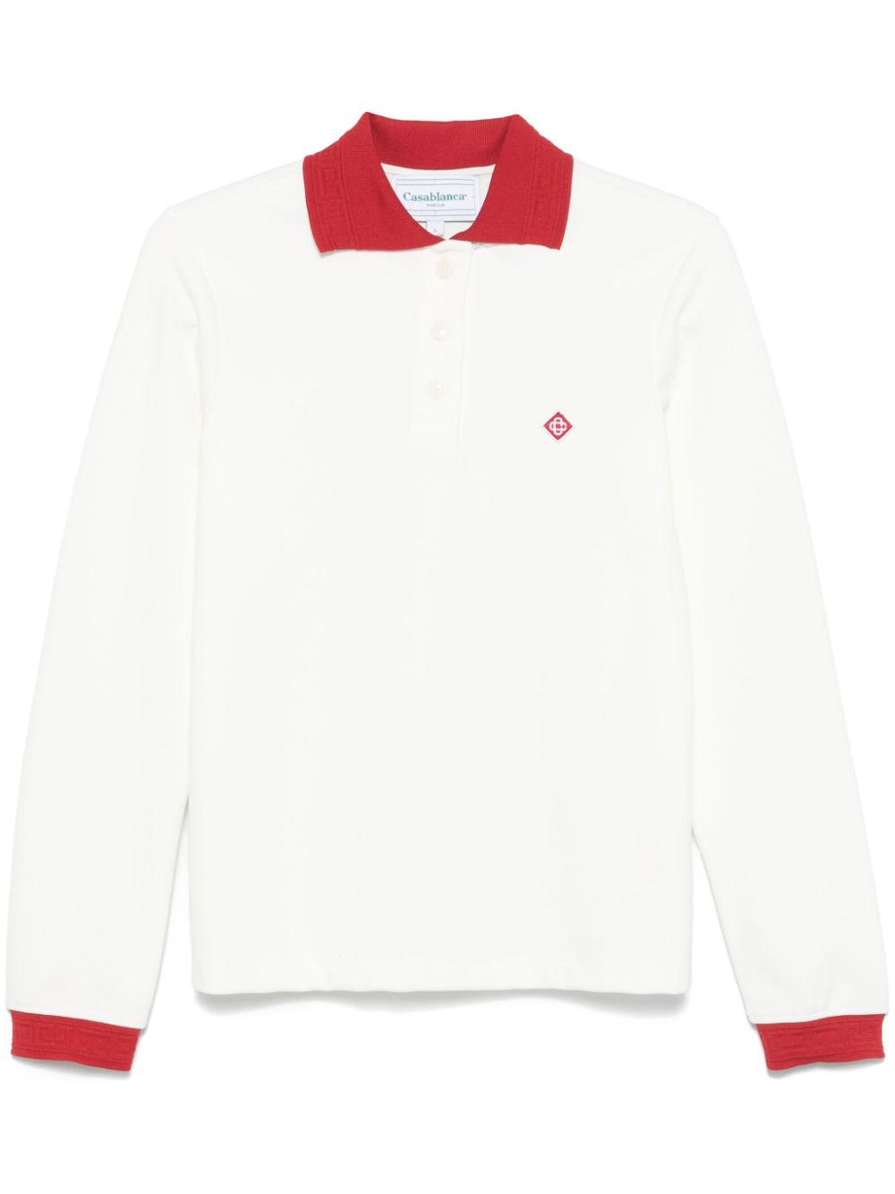 Casablanca logo polo shirt - White