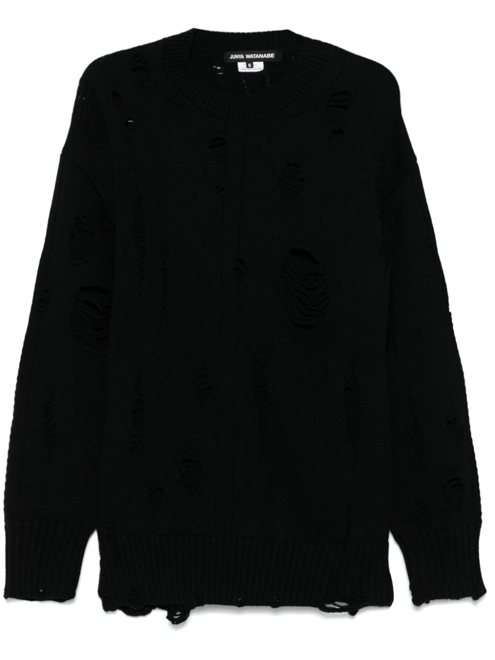 Junya Watanabe distressed jumper - Black