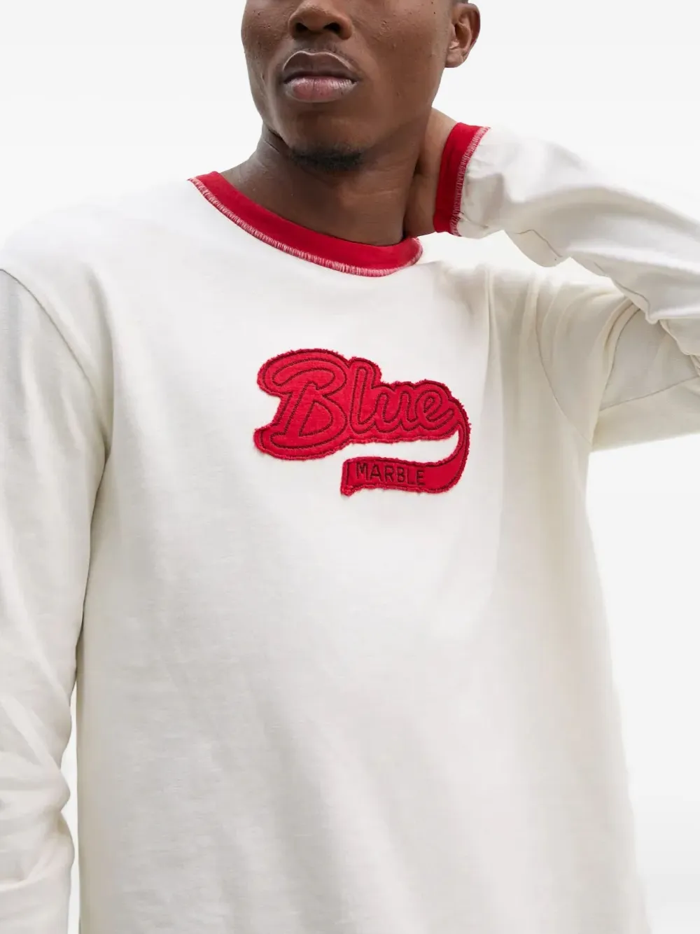 Bluemarble Long-sleeve T-shirt In White