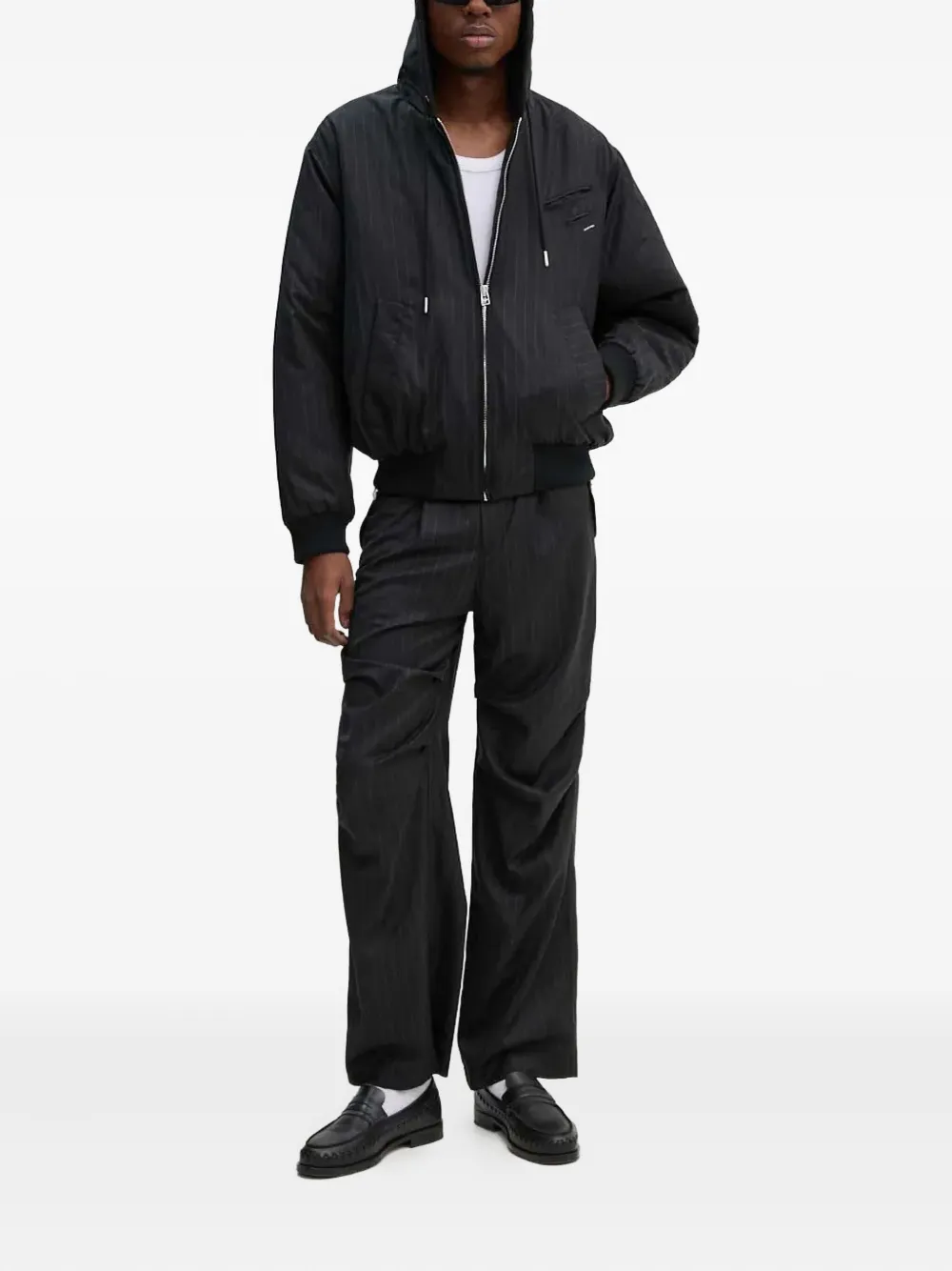 BLUEMARBLE pinstripe hooded jacket | Hooded Jackets | Image 2
