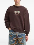 BLUEMARBLE peace-globe print sweatshirt - Brown