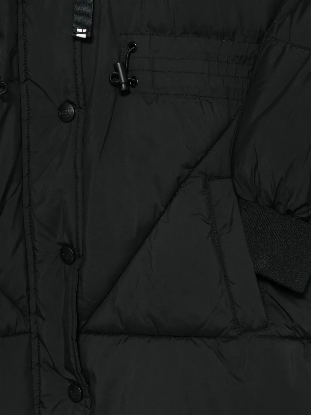 MSGM Kids Gewatteerd donsjack Zwart