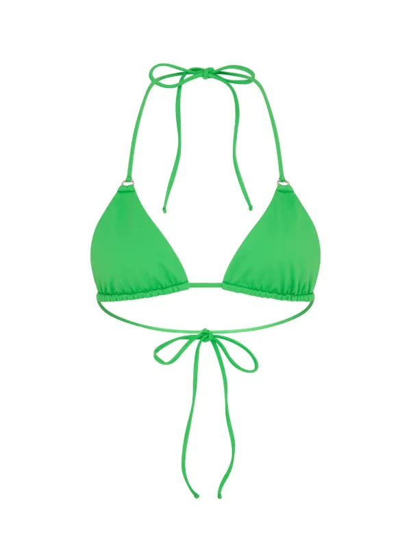 Let's Swim トライアングル ビキニトップ | グリーン | FARFETCH JP