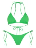 Let's Swim triangle bikini top - Green