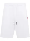 Let's Swim logo-shark towelling shorts - White