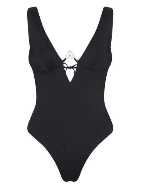 Let's Swim  Shark Logo swimsuit