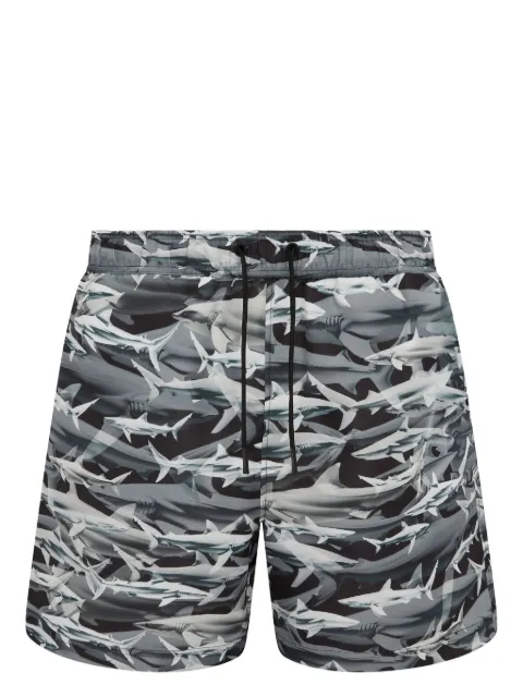 Let's Swim  Bermuda de praia com estampa Shark