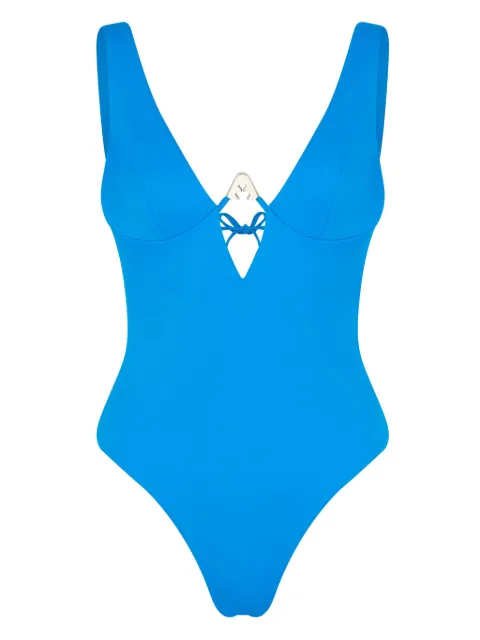 Let's Swim  Shark Logo swimsuit