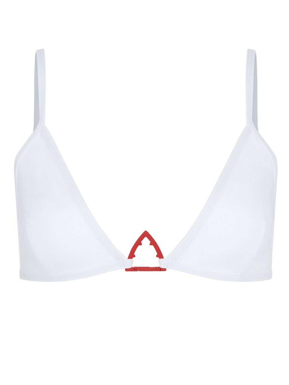 Shop Let's Swim White Shark-logo Bikini Top