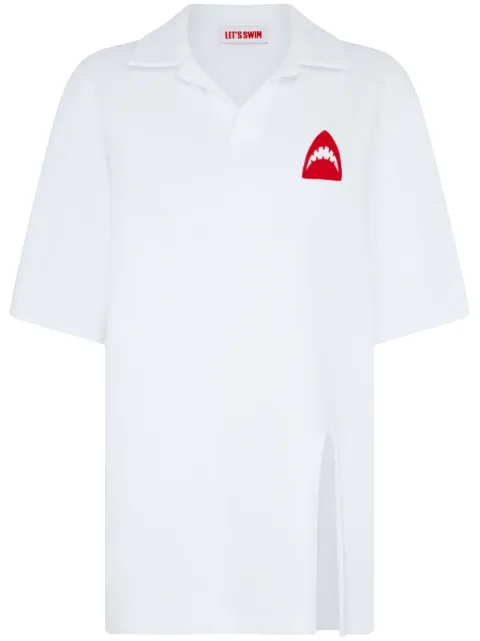 Let's Swim  vestido corto con logo White Shark