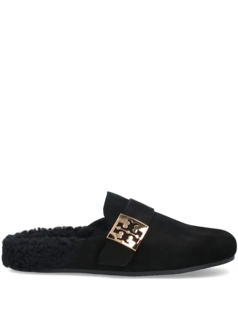 Tory Burch mules con placa del logo