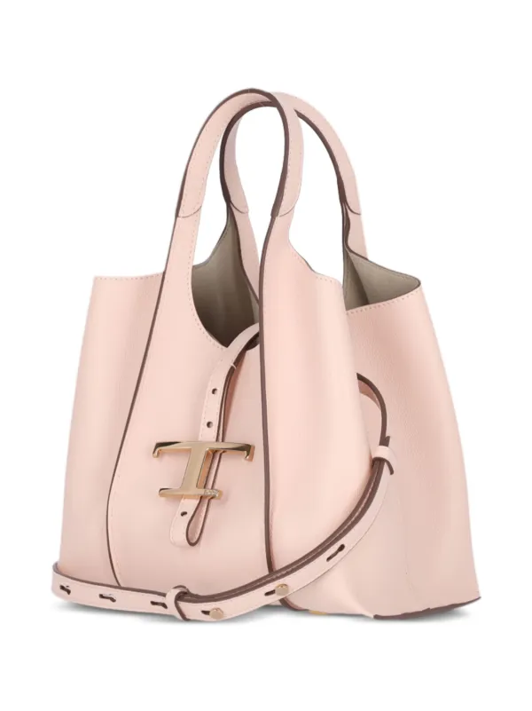Tod's Mini T Timeless Tote Bag | Pink | FARFETCH JO