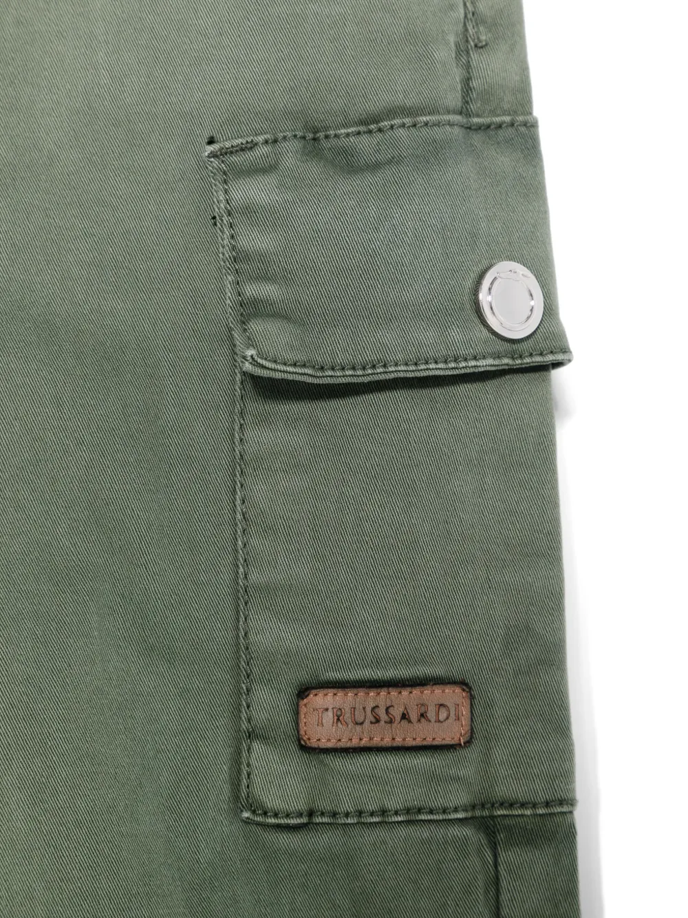 TRUSSARDI JUNIOR Twill cargo broek Groen