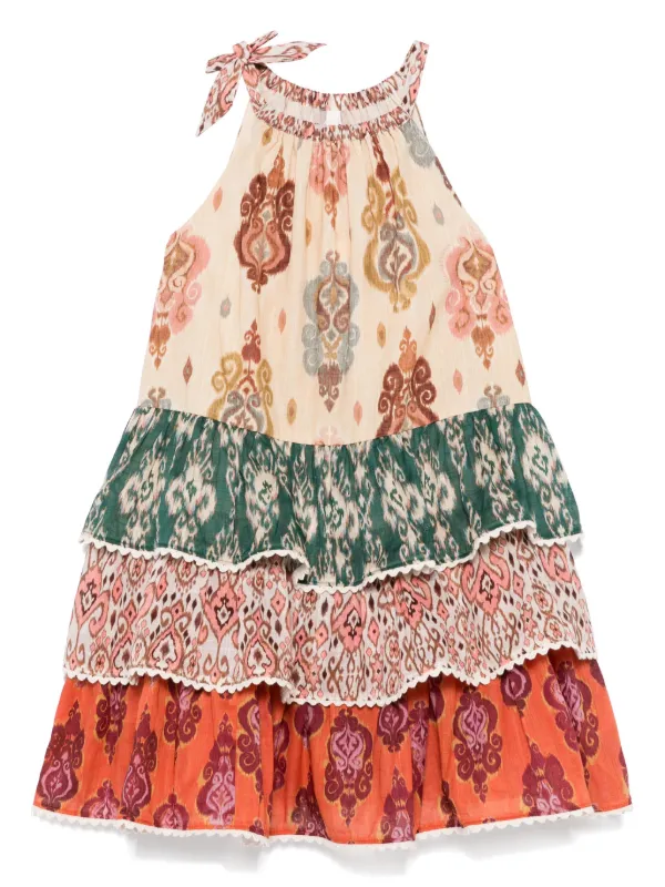 ZIMMERMANN Kids Wylie Dress Neutrals FARFETCH AU