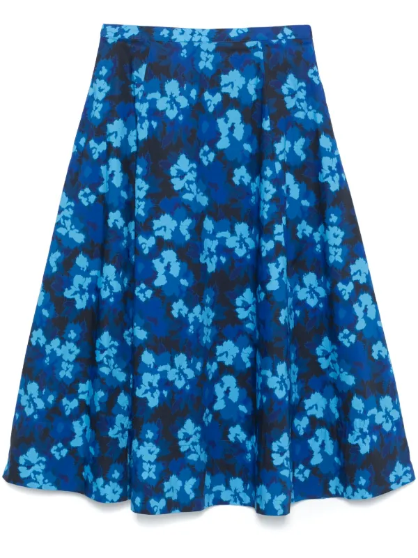 Ulla Johnson Vianne Midi Skirt in Blue