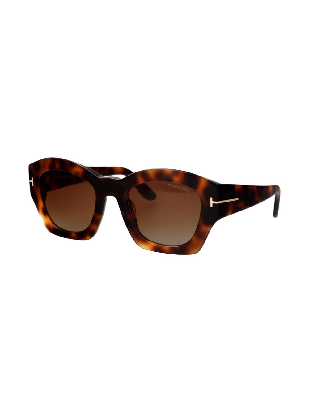 TOM FORD Eyewear Zonnebril met rechthoekig montuur - Bruin