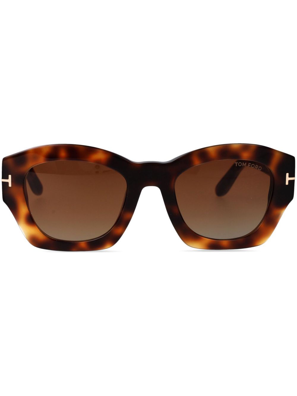 Tom Ford Rectangle-frame Sunglasses In Brown