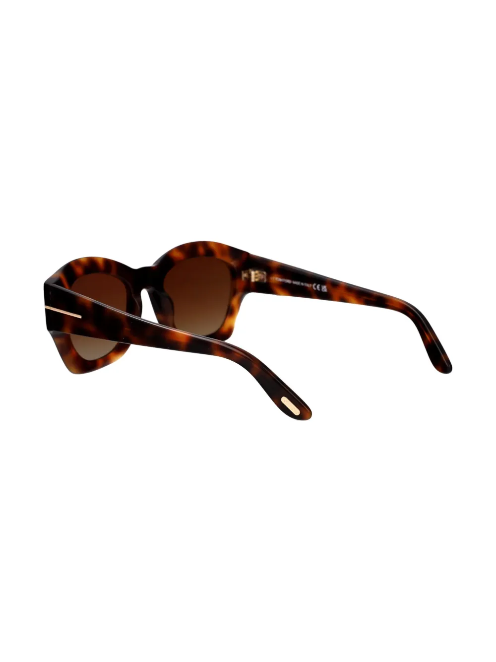 TOM FORD Eyewear Zonnebril met rechthoekig montuur Bruin