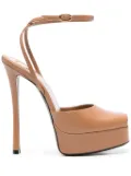 Saint Laurent La Scandale sandals - Brown