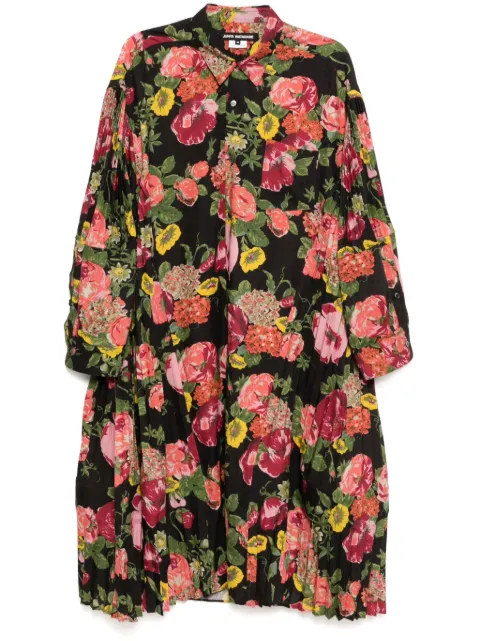 Junya Watanabe floral-print pleated dress