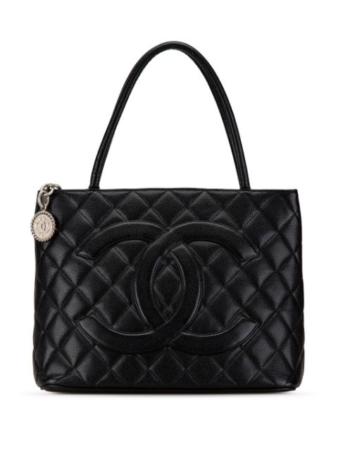 CHANEL 2000-2002 Caviar Medallion tote bag Women