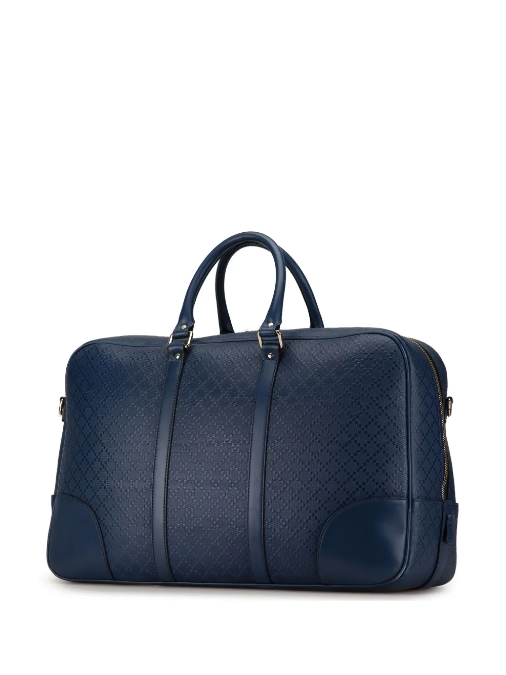 Gucci Pre Owned 2000 2015 Bright Diamante Leather travel bag women Calf Leather One Size Blue