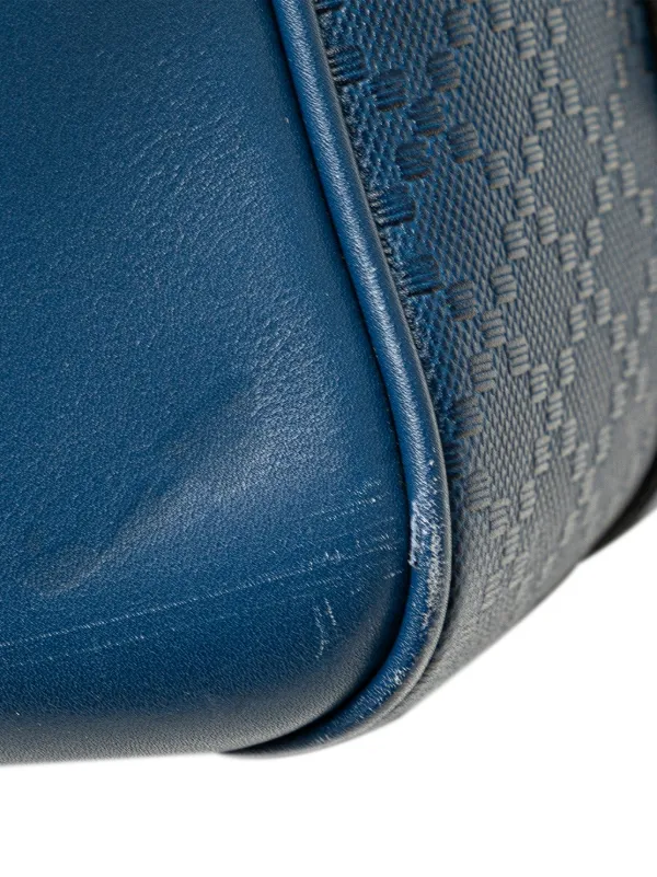 Gucci Pre Owned 2000 2015 Bright Diamante Leather travel bag women Calf Leather One Size Blue