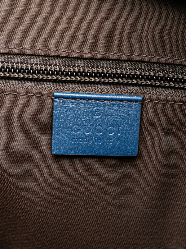 Gucci leather travel bag clearance