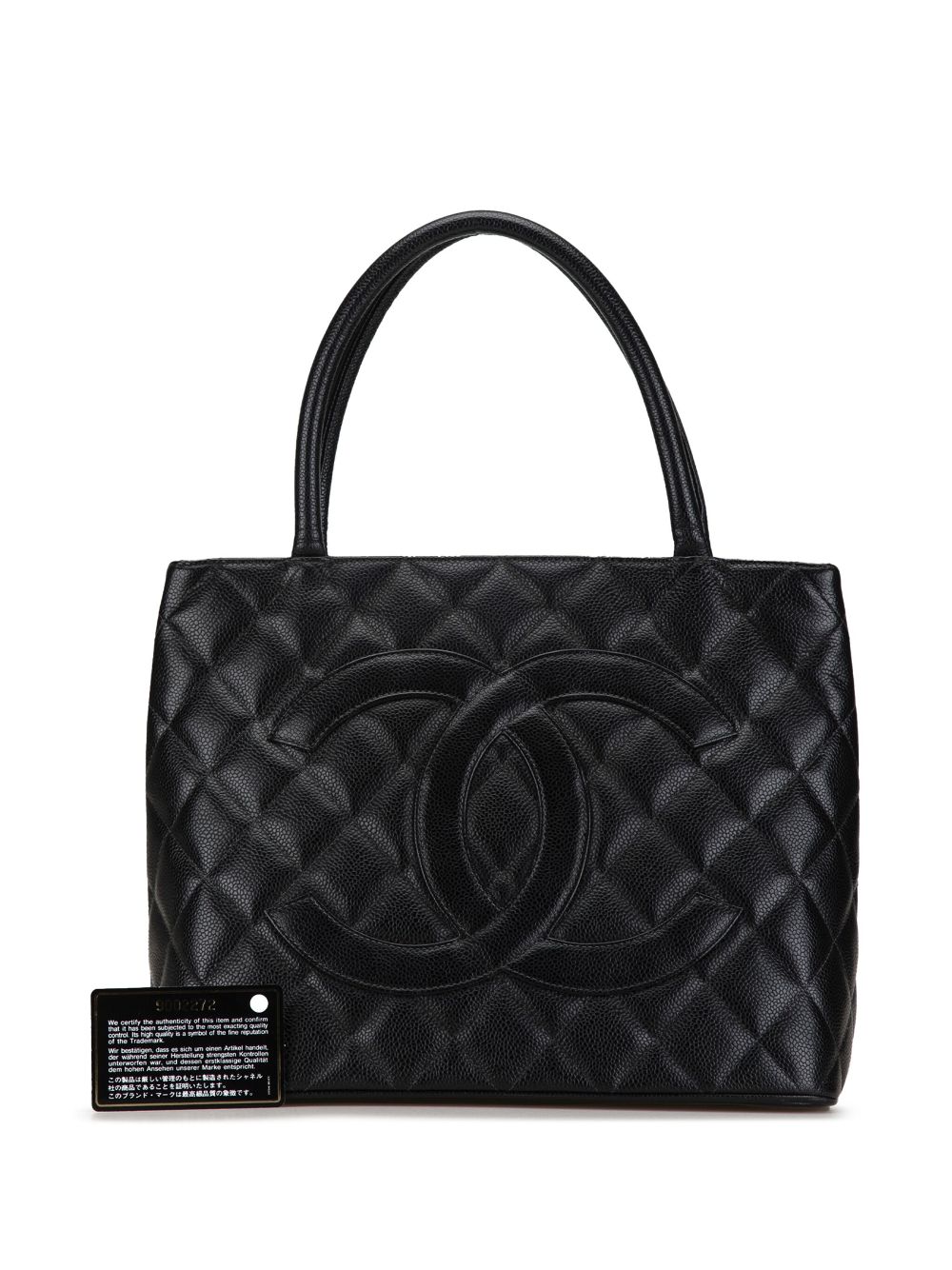 CHANEL 2004-2005 Caviar Medallion tote bag Women