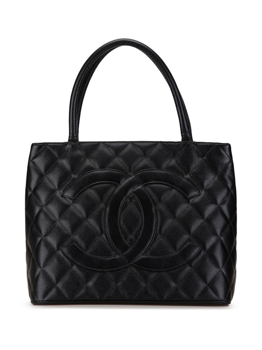 Cheap HOT SALE CHANEL 2004-2005 Caviar Medallion tote bag Women