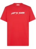 Let's Swim logo-print T-shirt - Red