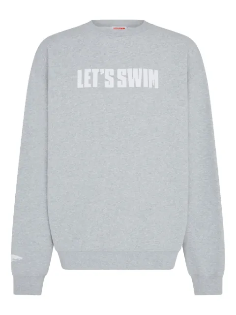 Let's Swim  logo-print sweatshirt