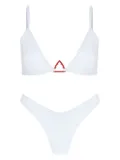 Let's Swim high-rise Brazilian-style bikini bottoms - White