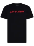 Let's Swim logo T-shirt - Black