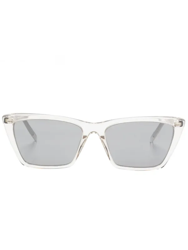 Saint Laurent Eyewear SL 737 Mica Thin Sunglasses Neutrals