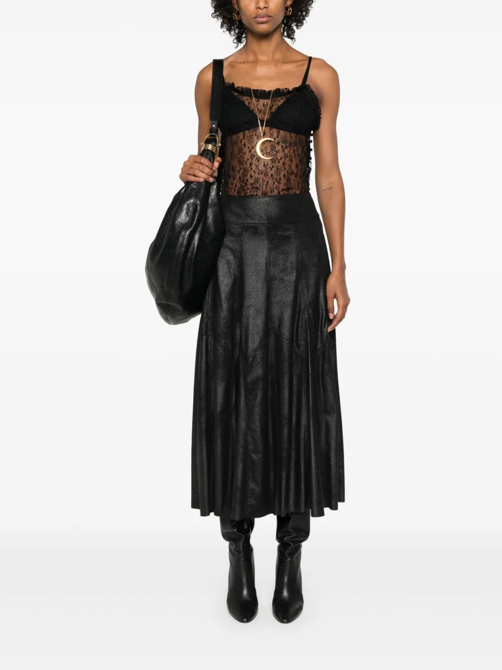 isabelmarant ISABEL MARANT Genevi maxi-rok - Zwart